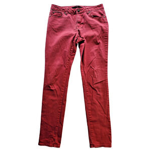 Max Jeans Pants Size 8 Red Orange Chino Casual Comfort Outdoors Ladies
